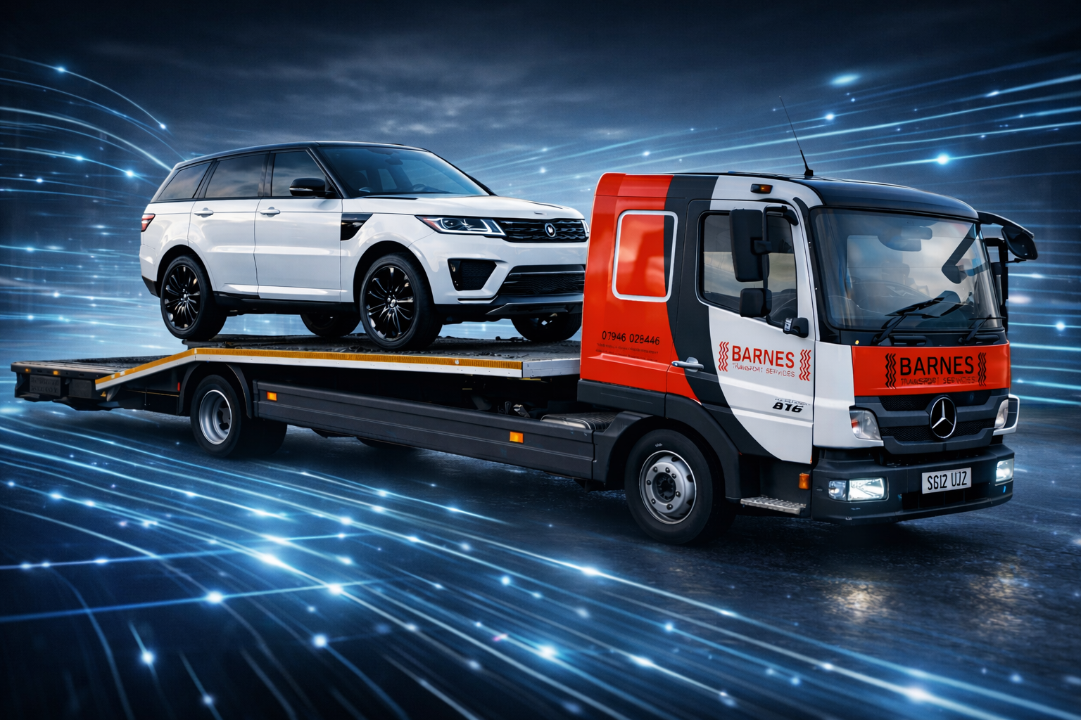 Barnes Transport Services car transporter